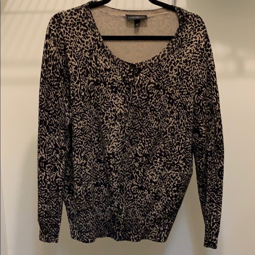 Plus Size Leopard Print Button up Cardigan- LB